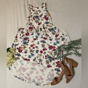 Floral High To Low Paper Doll Dress
